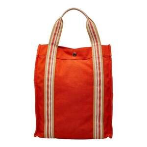 Hermes Sac de Plage Nomade PM Tote Bag Handbag Orange Multicolor Canvas Women...